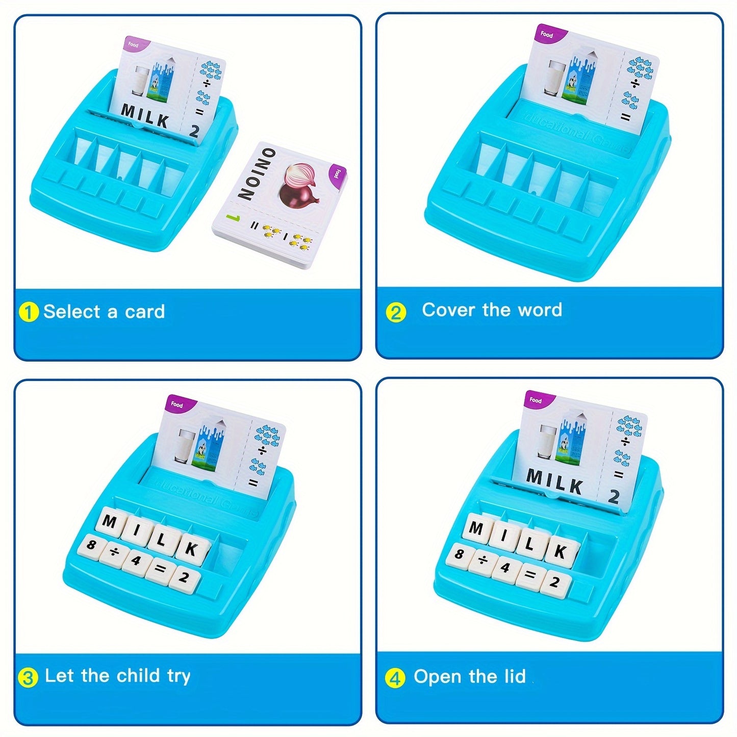 Educational Card Game Toy for Early Letter and Number Learning