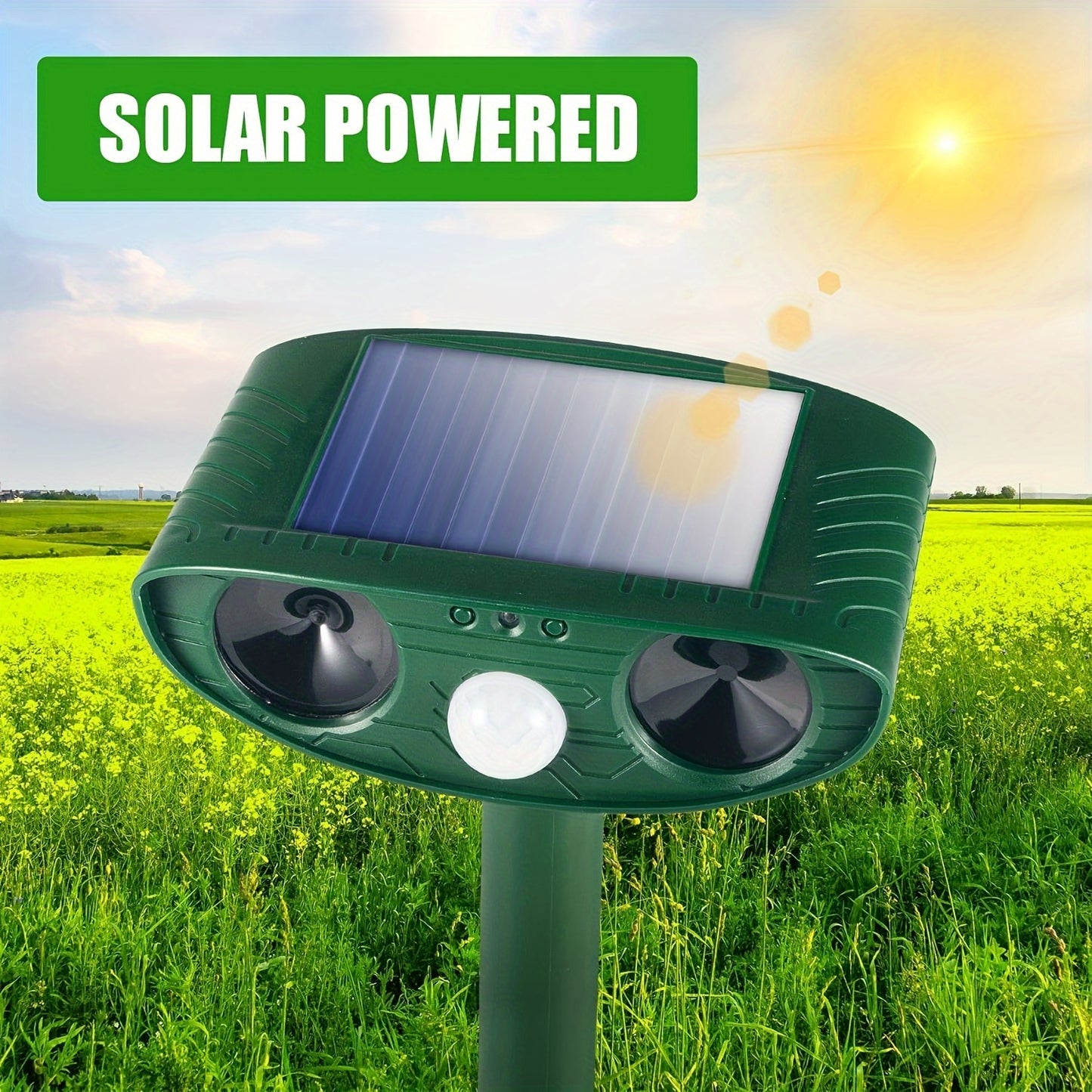 Solar-Powered Soundwave technology Animal Repeller