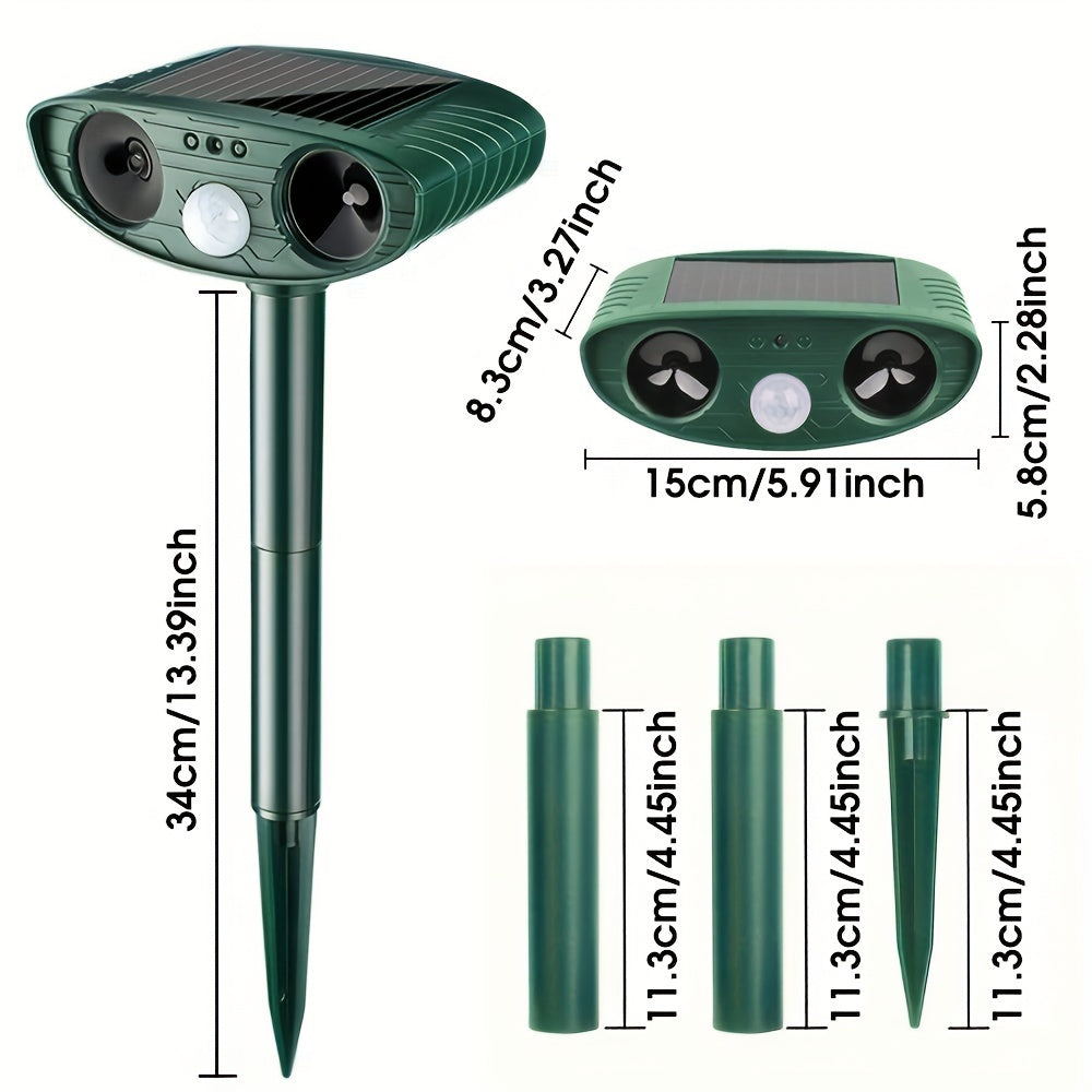 Solar-Powered Soundwave technology Animal Repeller