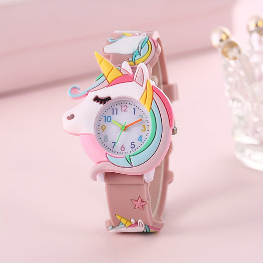 Adorable Kids' Silicone Cartoon Watch