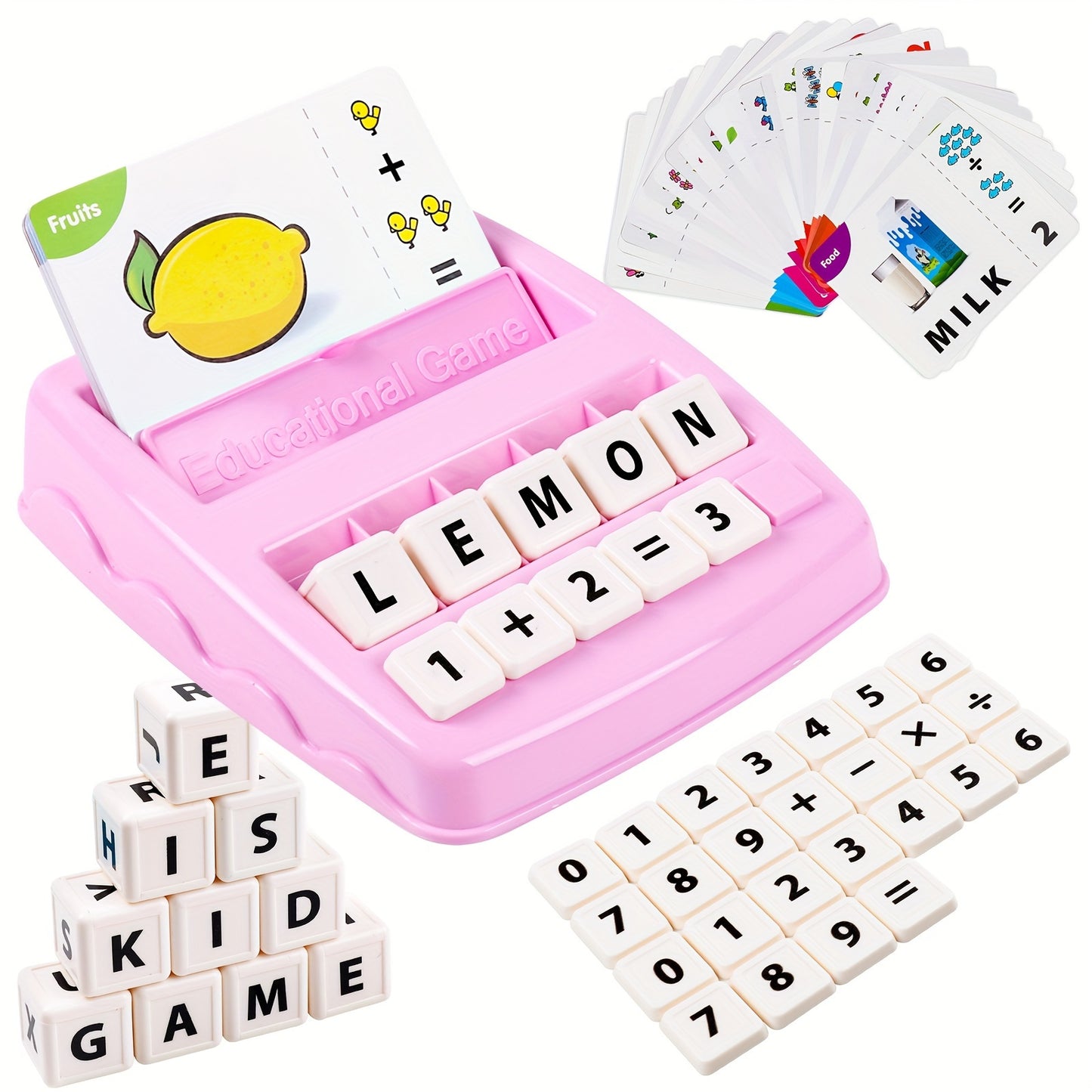 Educational Card Game Toy for Early Letter and Number Learning