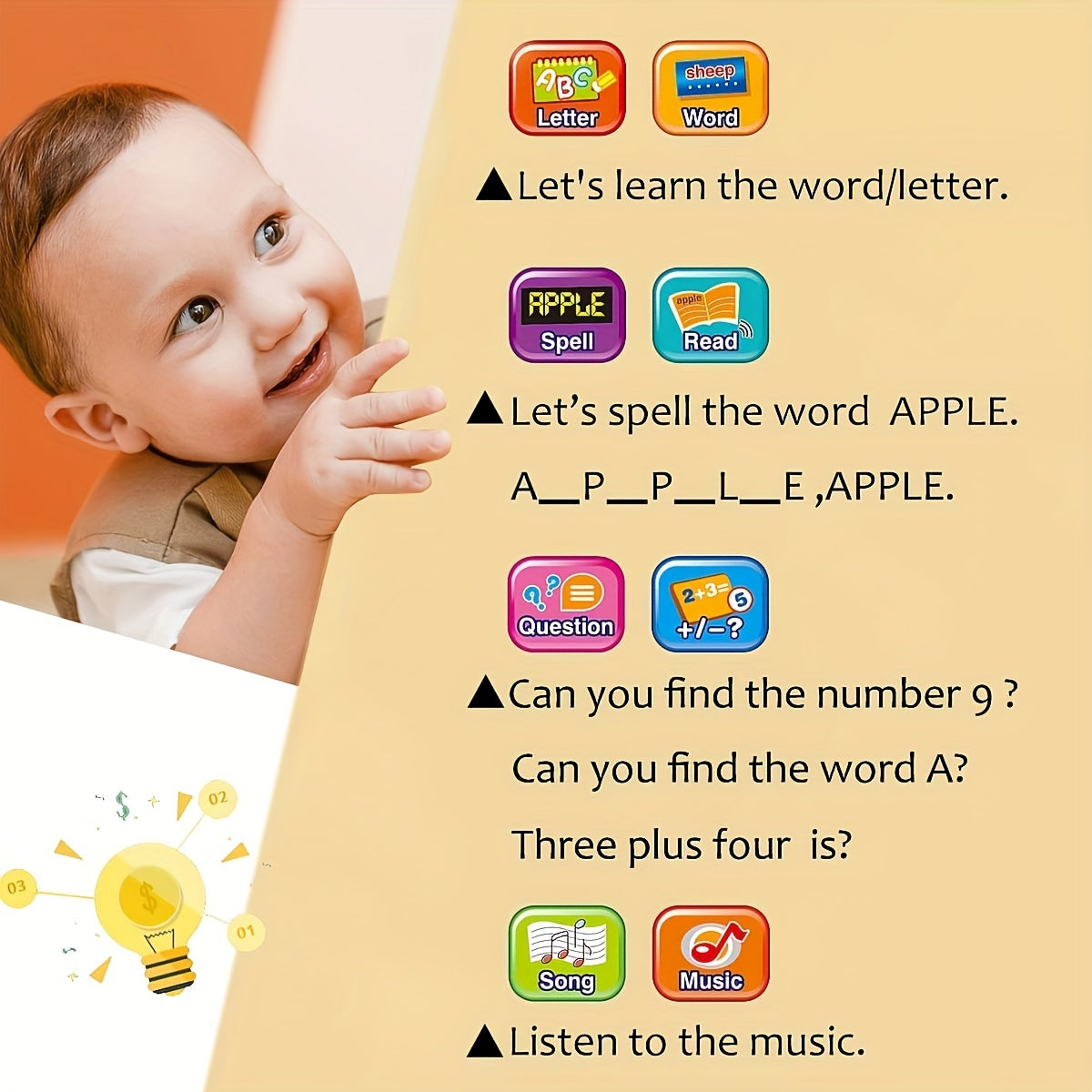 Kids Tablet Toddler Learning